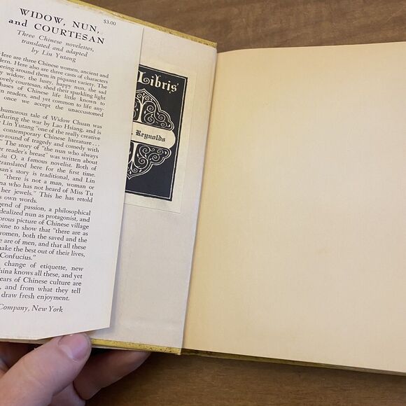 Lin YUTANG Widow Nun and Courtesan 1951 CHINESE NOVELETTES BOOK - Picture 2 of 6